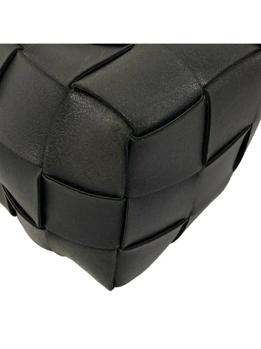 Bottega Veneta Shoulder Bag Cassette Black Leather